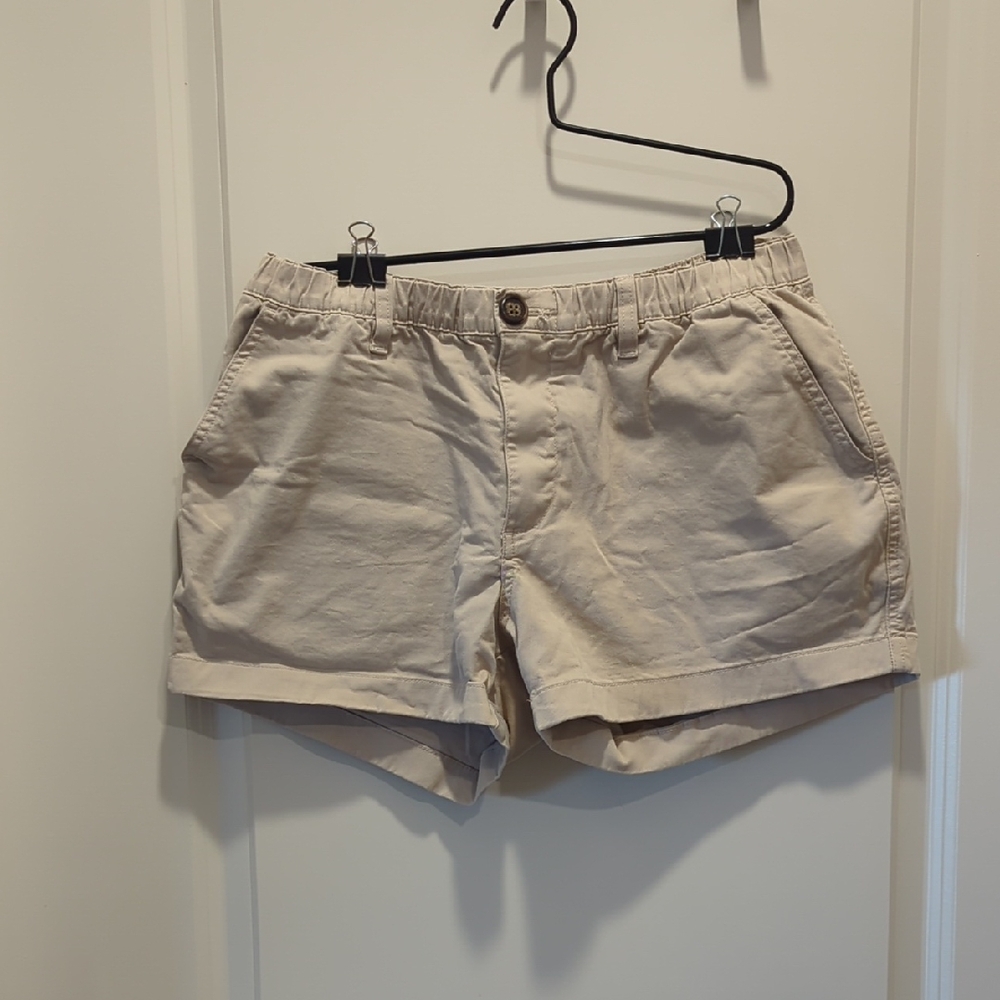 Chubbies Men's Flat Front Khaki Tan Shorts 4 Inch Inseam